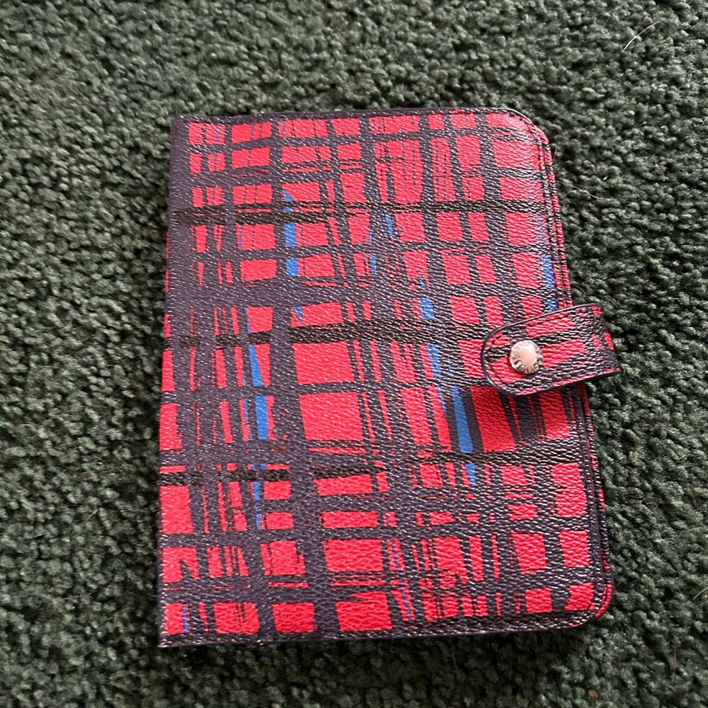 Vera Bradley Red and Blue Plaid Wallet